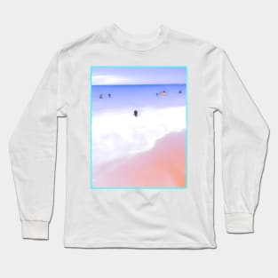 The Beach Pattern Long Sleeve T-Shirt